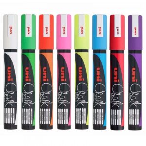 Маркеры UNI Chalk для маркерных покрытий, круглое сечение