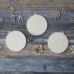 Деревянные заготовки. Шарики елочные 3 шт