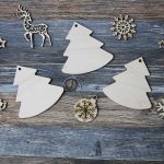 Деревянные заготовки. Ёлочки 3 шт