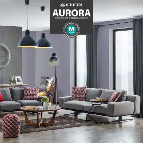 Краска Siberia Aurora интерьерная премиальная для стен и потолков матовая — изображение 3