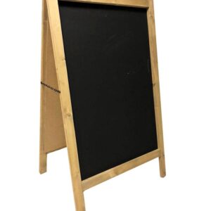 Штендер меловой с бежевой рамой, двухсторонний 60 х 120 см, TIS2-60-120