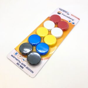 Набор магнитов для магнитной доски, D20 мм, D30 мм, 10 шт