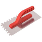 Beorol Гладилка зубчатая нержавеющая, зуб 10 x 10 мм, 130 x 270 мм