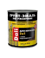 DALI Грунт-эмаль по ржавчине 3 в 1, база С, бесцветный, 1,8 л